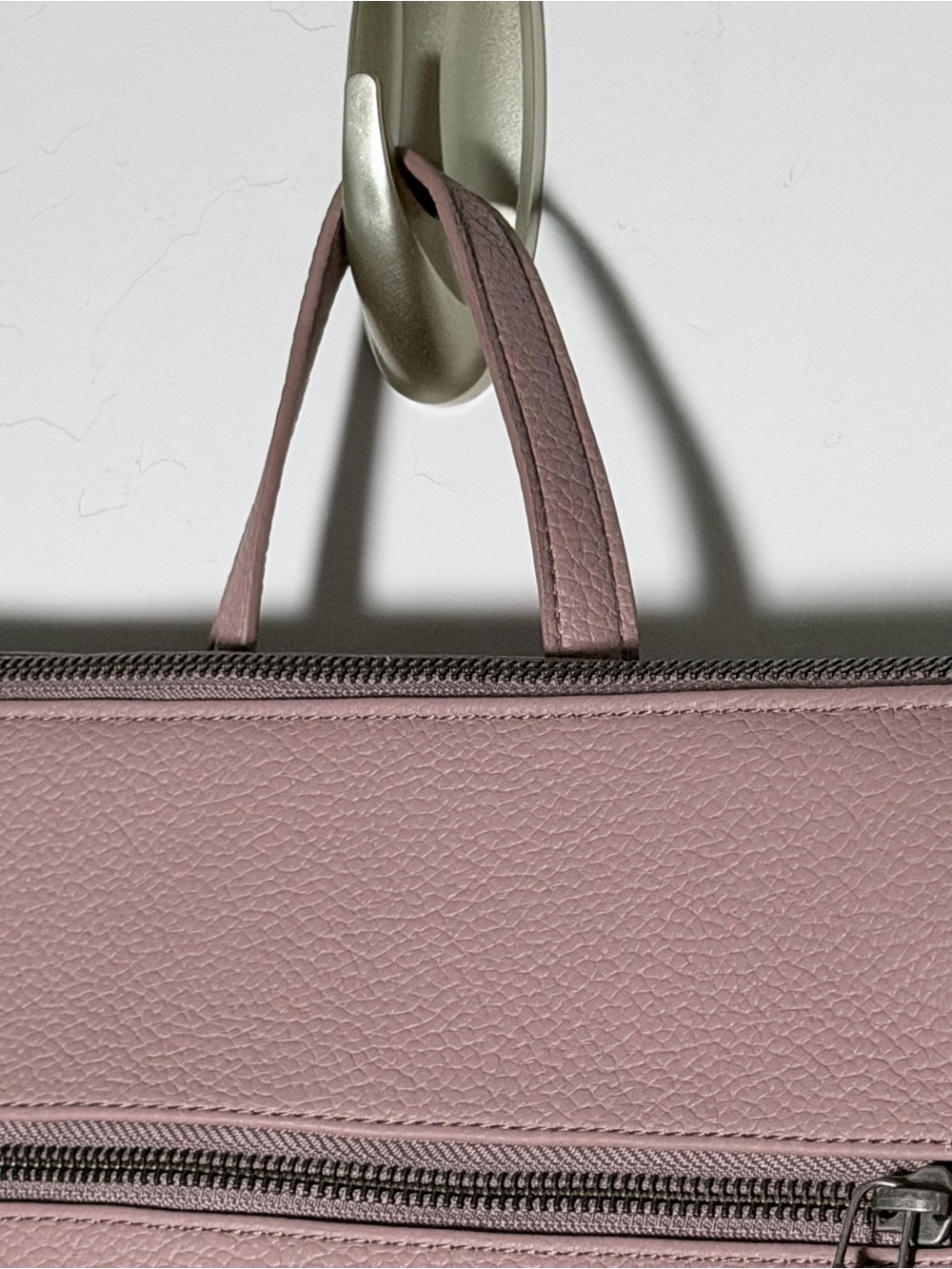 Freshly Picked Blush Pink Pebbled Leather Backpack - Picture 4 of 11